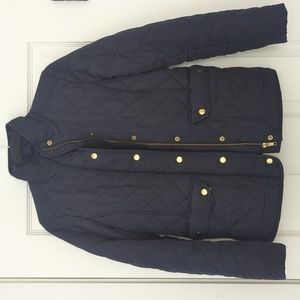 J.Crew Short Quilted Navy Jacket in Size XS